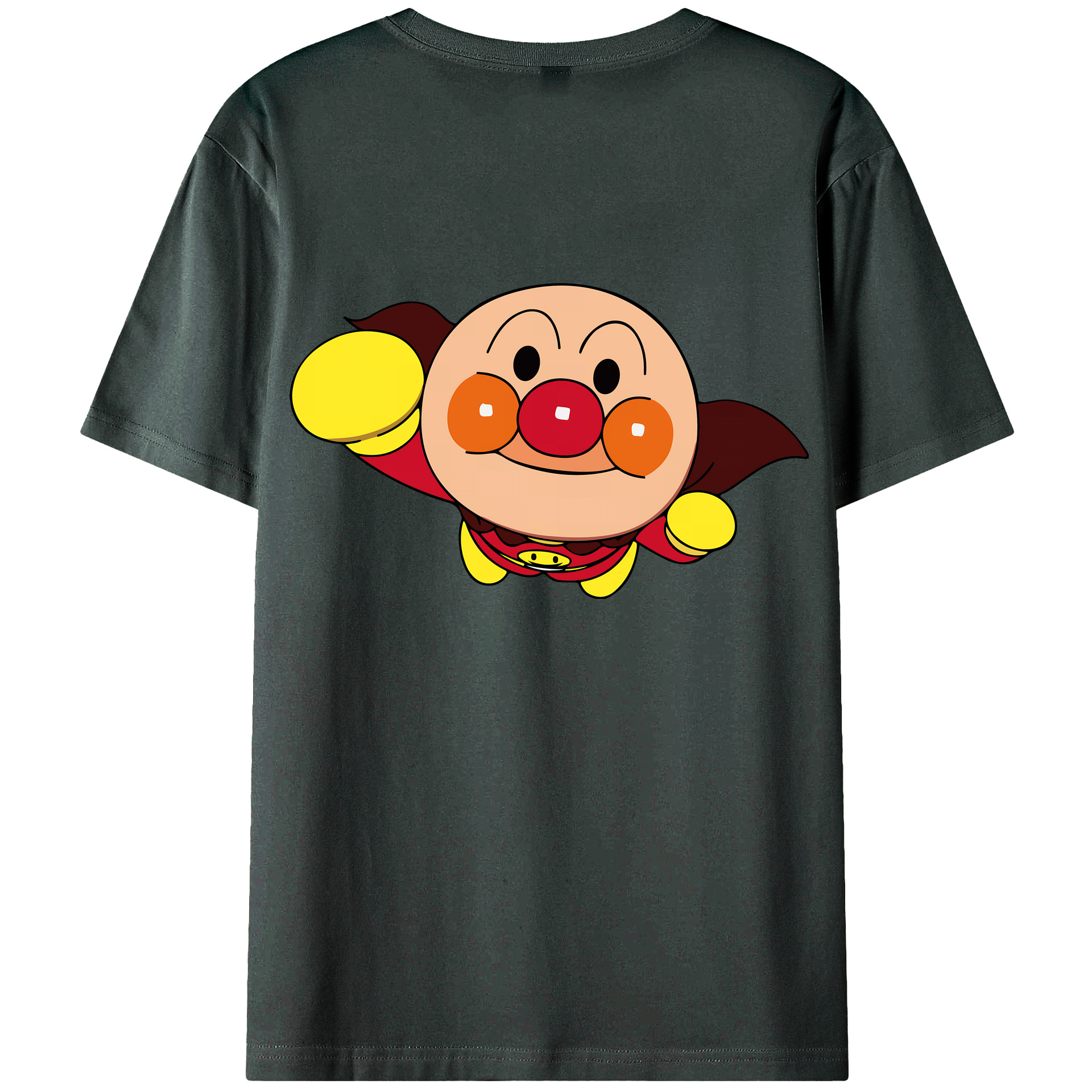 （画像用） アンパンマン Anpanman 綿100％ メンズ半袖Tシャツ（バックプリント） 通気性